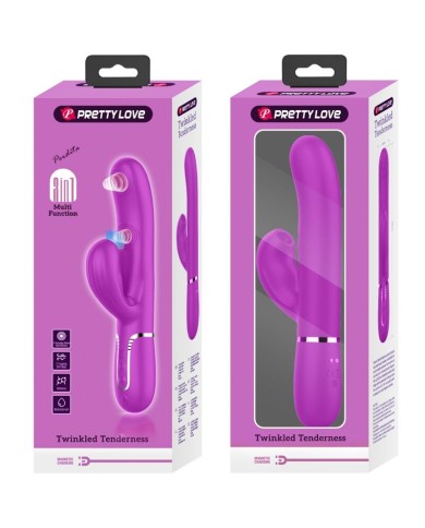 PRETTY LOVE - VIBRATEUR POINT G MULTIFONCTION 3 EN 1 PERLITA VIOLET