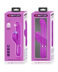 PRETTY LOVE - VIBRATEUR POINT G MULTIFONCTION 3 EN 1 PERLITA VIOLET