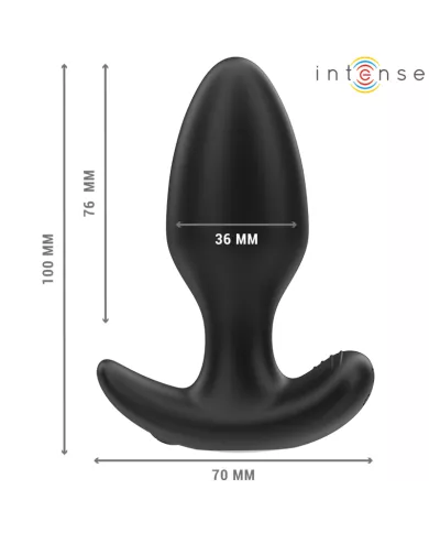 INTENSE - JOEY ANAL PLUG 10 VIBRATIONS NOIR TÉLÉCOMMANDE