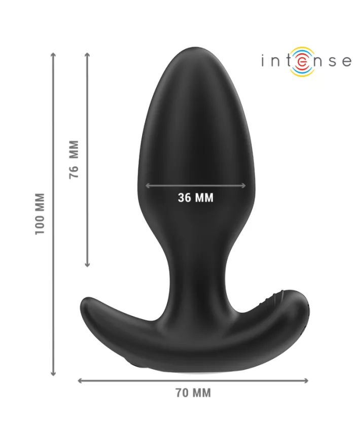 INTENSE - JOEY ANAL PLUG 10 VIBRATIONS NOIR TÉLÉCOMMANDE