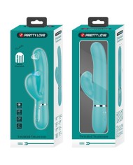 PRETTY LOVE - PERLITA VIBRATEUR MULTIFONCTION 3 EN 1 POINT G VERT AQUA