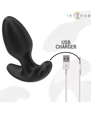 INTENSE - JOEY ANAL PLUG 10 VIBRATIONS NOIR TÉLÉCOMMANDE