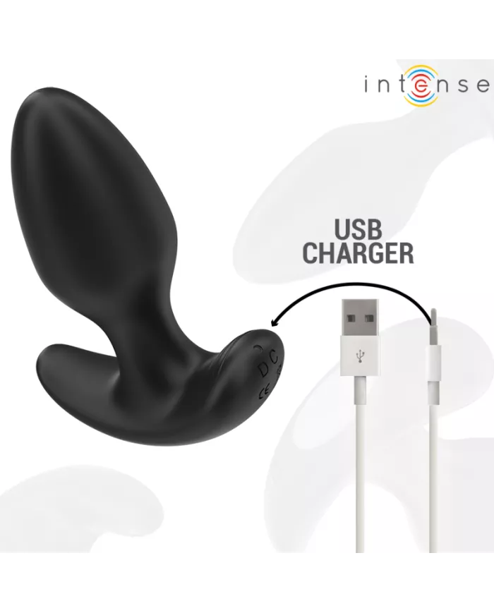 INTENSE - JOEY ANAL PLUG 10 VIBRATIONS NOIR TÉLÉCOMMANDE