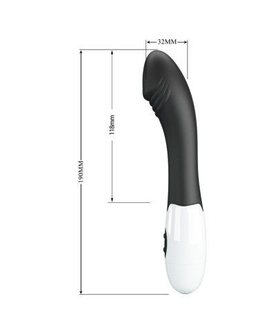 PRETTY LOVE - ELEMENTAL VIBRATEUR POINT G 30 MODES NOIR