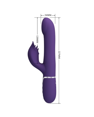PRETTY LOVE - ZALIN PERLES VIBRATEUR LAPIN 4 EN 1 VIOLET