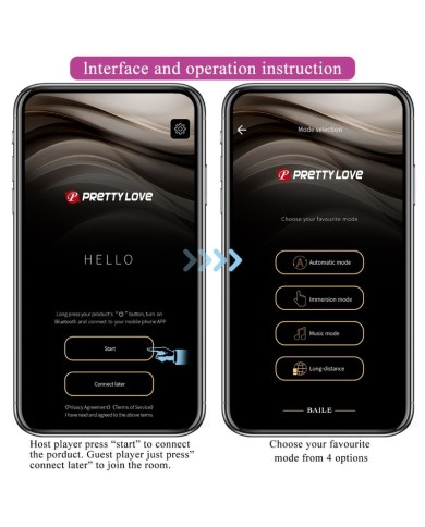 PRETTY LOVE - HECTOR ELECTROSHOCK VIBRATOR APPLICATION GRATUITE VIOLET