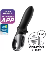 SATISFYER - APPLICATION DE VIBRATEUR ANAL HOT PASSION NOIR