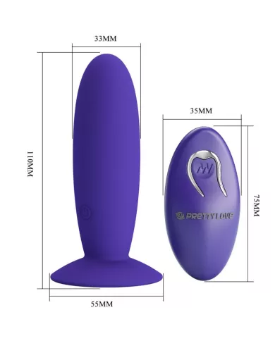 PRETTY LOVE - VIBRATEUR ANAL YOUTH PLUG TÉLÉCOMMANDE VIOLET PRETTY LOVE - VIBRATEUR ANAL YOUTH PLUG TÉLÉCOMMANDE VIOLET