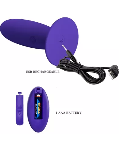 PRETTY LOVE - VIBRATEUR ANAL YOUTH PLUG TÉLÉCOMMANDE VIOLET PRETTY LOVE - VIBRATEUR ANAL YOUTH PLUG TÉLÉCOMMANDE VIOLET