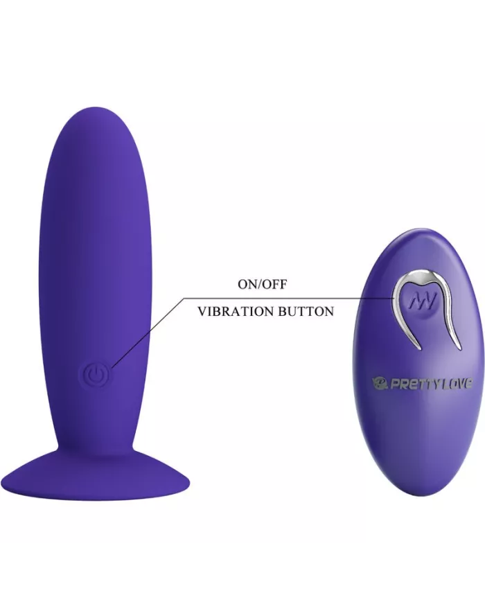 PRETTY LOVE - VIBRATEUR ANAL YOUTH PLUG TÉLÉCOMMANDE VIOLET