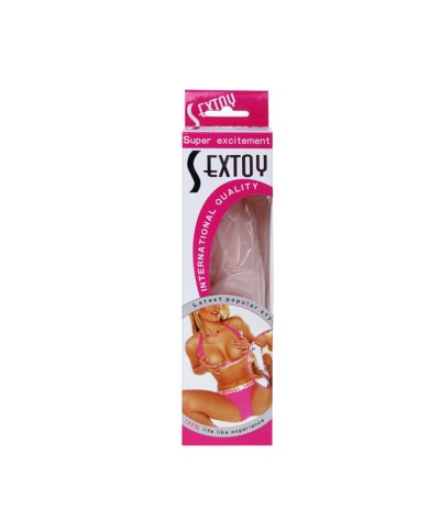 BAILE - GODE EN SILICONE RÉALISTE AU TOUCHER DE LA PEAU 19 CM COULEUR ALÉATOIRE DE LA BOÎTE