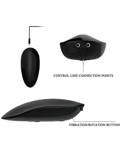 BAILE - VIBRATEUR RÉALISTE OLIVER AVEC FONCTION DE ROTATION