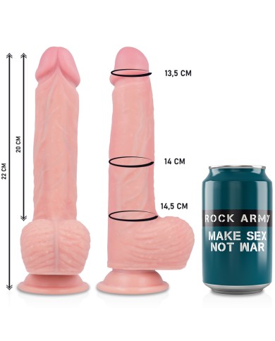 ROCKARMY - LIQUIDE SILICONE PREMIUM HAWK RÉALISTE 22 CM -O- 4.6 CM