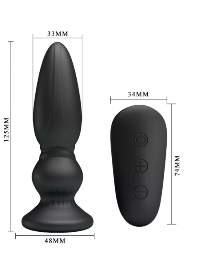 MR PLAY - PUISSANT VIBRATEUR TÉLÉCOMMANDE PLUG ANAL NOIR MR PLAY - PUISSANT VIBRATEUR TÉLÉCOMMANDE PLUG ANAL NOIR