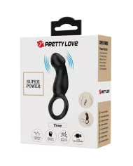 PRETTY LOVE - ANNEAU ANAL ET VIBRATEUR WARREN NOIR