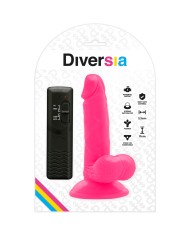 DIVERSIA - DILDO VIBRANT FLEXIBLE ROSE 17 CM -O- 3.3 CM