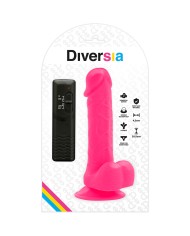 DIVERSIA - DILDO VIBRANT FLEXIBLE ROSE 20.5 CM -O- 4.2 CM