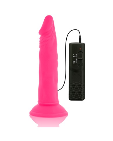 DIVERSIA - DILDO SOUPLE AVEC VIBRATION ROSE 23 CM -O- 4.3 CM