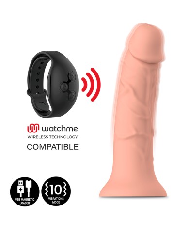 MYTHOLOGY - ASHER ORIGINAL DILDO S - VIBRATEUR COMPATIBLE AVEC LA TECHNOLOGIE SANS FIL WATCHME