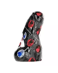 ALL BLACK - DONG RÉALISTE NOIR 17 CM