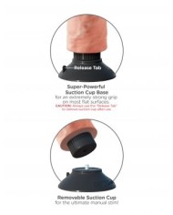 KING COCK - GODE VIBRATEUR 20.32 CM NATUREL