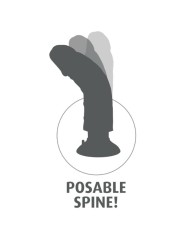 KING COCK - GODE VIBRANT AVEC TESTICULES 23 CM NOIR