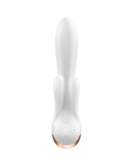 SATISFYER - APPLICATION VIBRATEUR DOUBLE FLEX BLANC