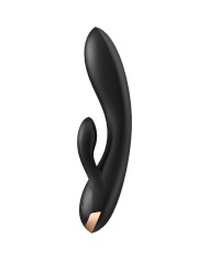 SATISFYER - APPLICATION VIBRATEUR DOUBLE FLEX BLANC