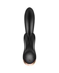 SATISFYER - APPLICATION VIBRATEUR DOUBLE FLEX BLANC