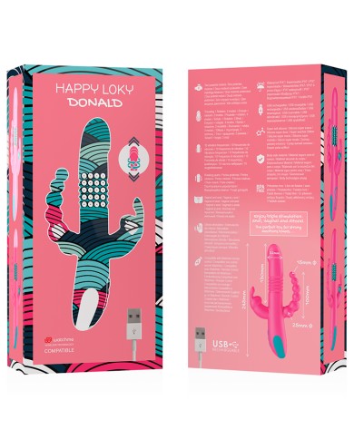 HAPPY LOKY - DONALD TRIPLE STIMULATION : ANALE, POINT G ET CLITORIS + TÉLÉCOMMANDE WATCHME