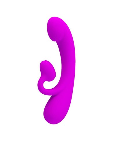 PRETTY LOVE - VIBRATEUR ET SUCCION CLITORISÉ EN SILICONE SINCÈRE VIOLET