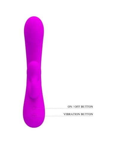 PRETTY LOVE - VIBRATEUR ET SUCCION CLITORISÉ EN SILICONE SINCÈRE VIOLET