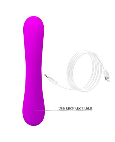 PRETTY LOVE - VIBRATEUR ET SUCCION CLITORISÉ EN SILICONE SINCÈRE VIOLET