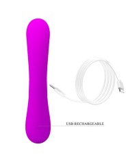 PRETTY LOVE - VIBRATEUR ET SUCCION CLITORISÉ EN SILICONE SINCÈRE VIOLET