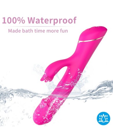 ARMONY - GODE VIBRATEUR LAPIN SILICONE FUCHSIA