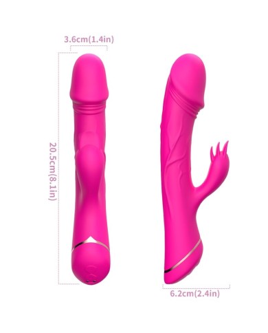 ARMONY - GODE VIBRATEUR LAPIN SILICONE FUCHSIA