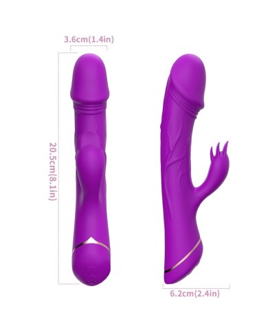 ARMONY - GODE VIBRATEUR LAPIN SILICONE VIOLET