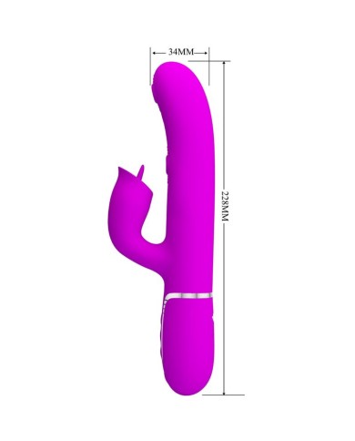 PRETTY LOVE - VIBRATEUR LAPIN À LÉCHER FUCHSIA