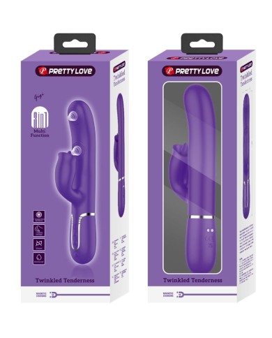 PRETTY LOVE - VIBRATEUR LAPIN À LÉCHER VIOLET