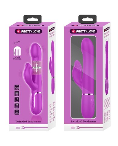 PRETTY LOVE - VIBRATEUR RABBIT PERLES VIOLET