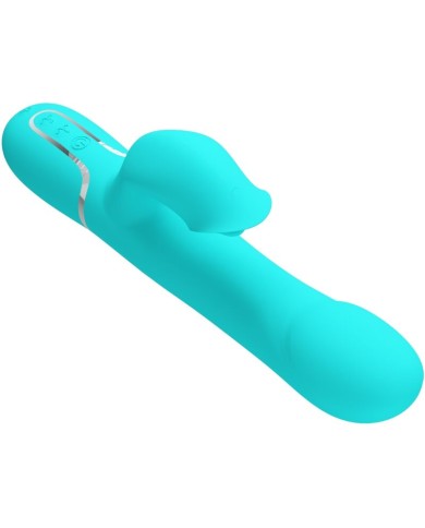 PRETTY LOVE - PERLES VIBRATEUR LAPIN VERT AQUA