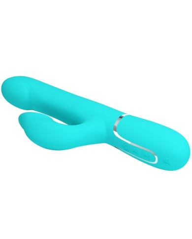 PRETTY LOVE - PERLES VIBRATEUR LAPIN VERT AQUA