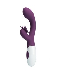 PRETTY LOVE - BUTTERFLY KISS VIBRATEUR RABBIT ET STIMULATEUR DE POINT G VIOLET
