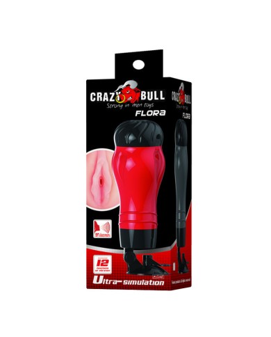 CRAZY BULL - FLORA VAGINA AVEC BASE DE MASTURBATEUR VOIX