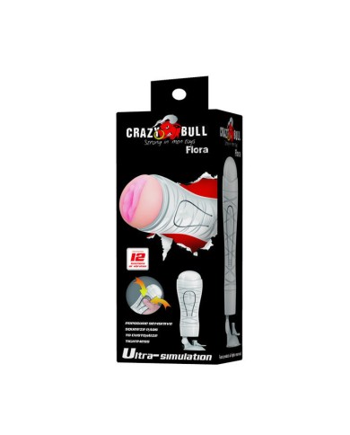 CRAZY BULL - MASTURBATEUR VAGIN RECHARGEABLE FLORA