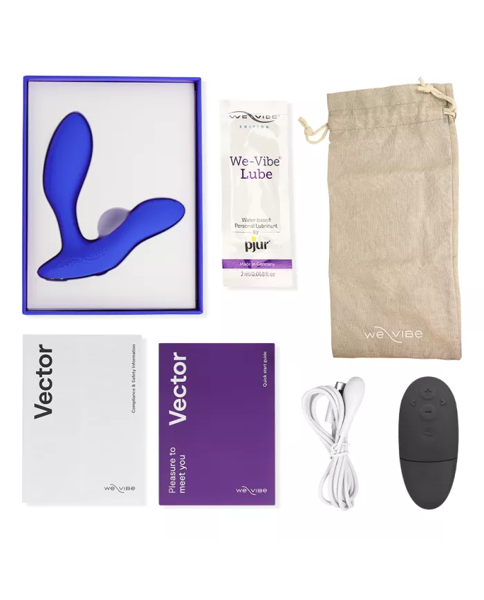 WE-VIBE - MASSEUR DE PROSTATE VECTOR+ BLEU