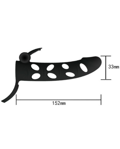 PRETTY LOVE - HOUSSE EN SILICONE AVEC VIBRATION 15.2 CM
