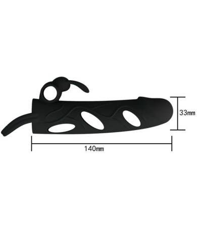 PRETTY LOVE - HOUSSE EN SILICONE AVEC VIBRATION 14 CM 1.0