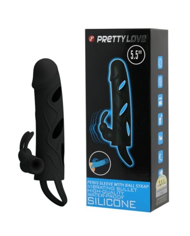PRETTY LOVE - HOUSSE EN SILICONE AVEC VIBRATION 14 CM 1.0