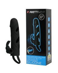PRETTY LOVE - HOUSSE EN SILICONE AVEC VIBRATION 14 CM 1.0